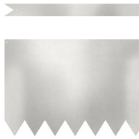 Produktbild för Kant för gräsmatta 30 pcs Silver 100 x 0,05 x 30 cm