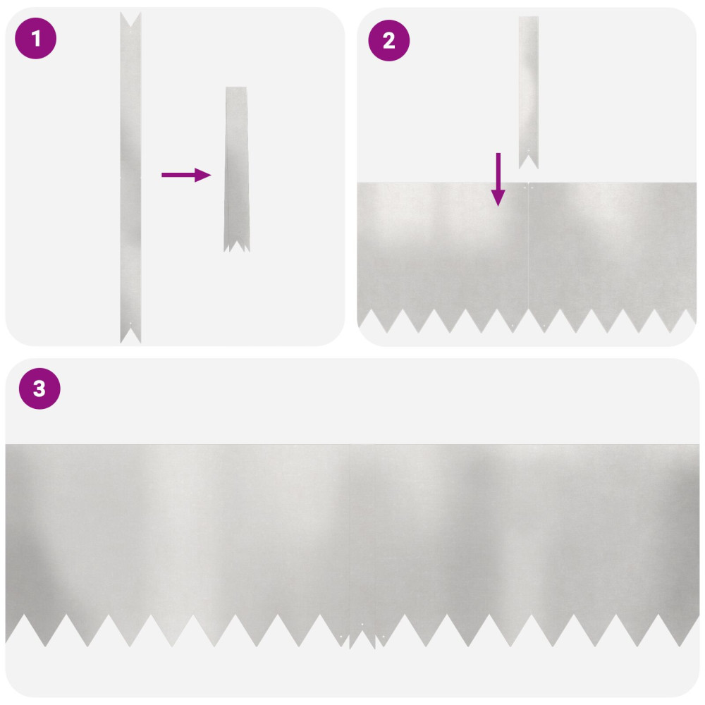 Produktbild för Kant för gräsmatta 30 pcs Silver 100 x 0,05 x 30 cm