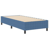 Produktbild för Plattform sängram Blå 80 x 200 cm Kordread tyg
