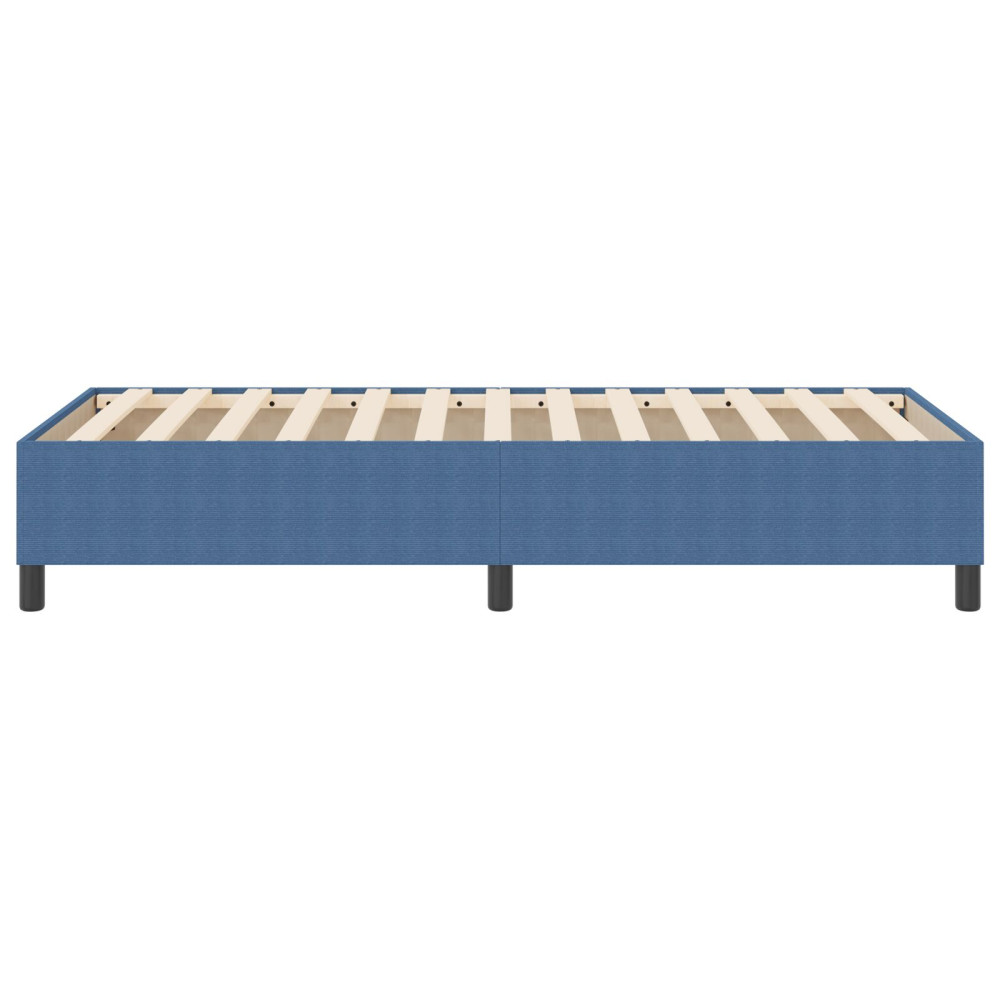 Produktbild för Plattform sängram Blå 80 x 200 cm Kordread tyg