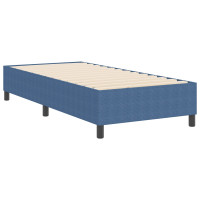 Produktbild för Plattform sängram Blå 80 x 200 cm Kordread tyg