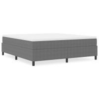 Produktbild för Plattform sängram Ljusgrå 180 x 200 cm Kordread tyg