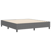 Produktbild för Plattform sängram Ljusgrå 180 x 200 cm Kordread tyg