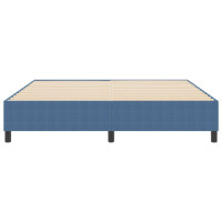 Produktbild för Plattform sängram Blå 180 x 200 cm Kordread tyg