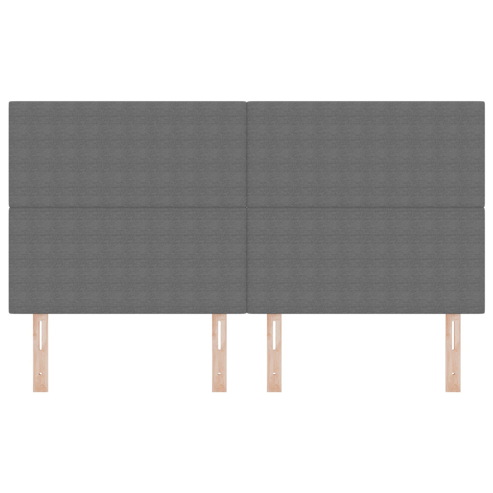 Produktbild för Huvudgavel Ljusgrå 180 cm Kordread tyg