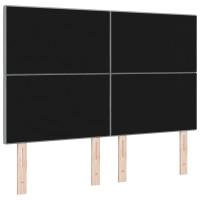 Produktbild för Höjdjusterbar Sänggavel med huvudgavel Ljusgrå 144 cm tyg