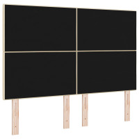 Produktbild för Höjdjusterbar Sänggavel med huvudgavel Kräm 144 cm tyg