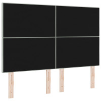 Produktbild för Huvudgavel Ljusgrå 144 cm Sammet