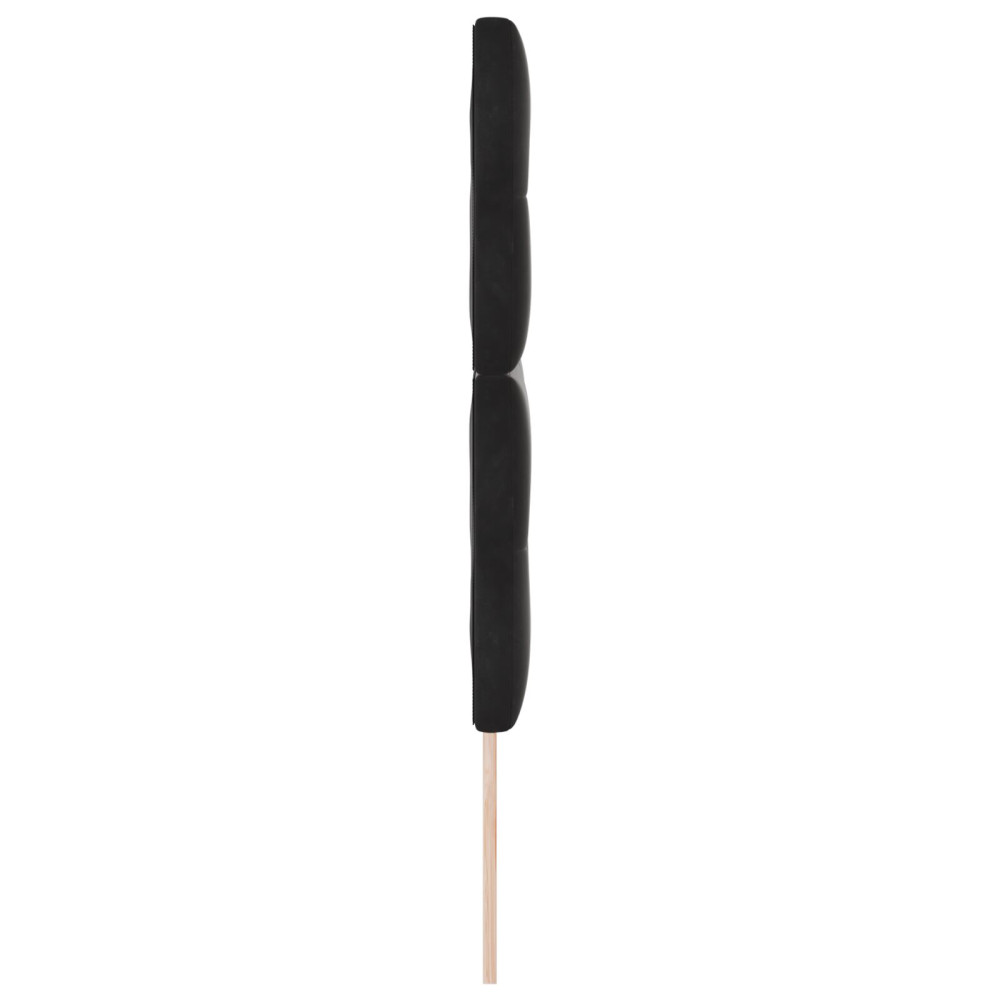 Produktbild för Huvudgavel Svart 144 cm Sammet