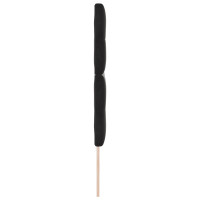 Produktbild för Huvudgavel Svart 144 cm Sammet