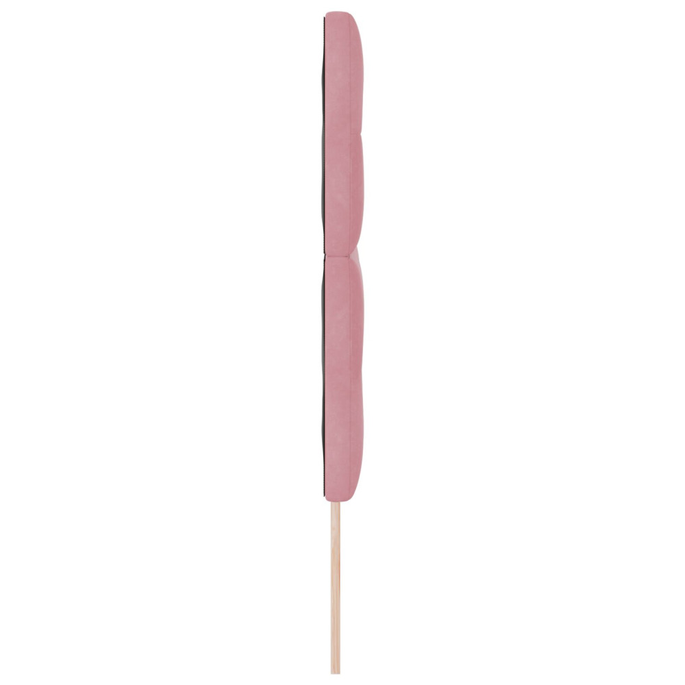 Produktbild för Huvudgavel Rosa 144 cm Sammet