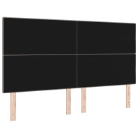 Produktbild för Höjdjusterbar Sänggavel med huvudgavel Taupe 180 cm tyg