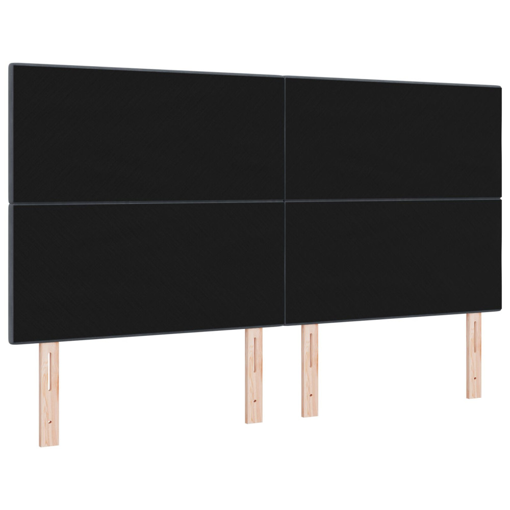 Produktbild för Huvudgavel Mörkgrå 180 cm Sammet