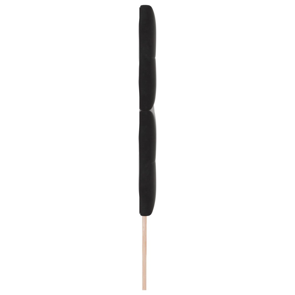 Produktbild för Huvudgavel Svart 180 cm Sammet