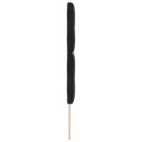 Produktbild för Huvudgavel Svart 180 cm Sammet