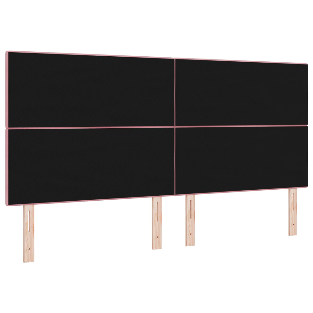 Produktbild för Huvudgavel Rosa 200 cm Sammet