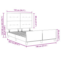 Produktbild för Bäddfjäder med huvudgavel Mörkgrön 140 x 200 cm Sammet