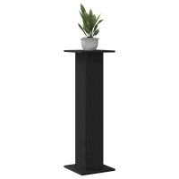 Produktbild för Växtställ 2 pcs Svart Ek 30 x 30 x 95 cm Konstruerat trä