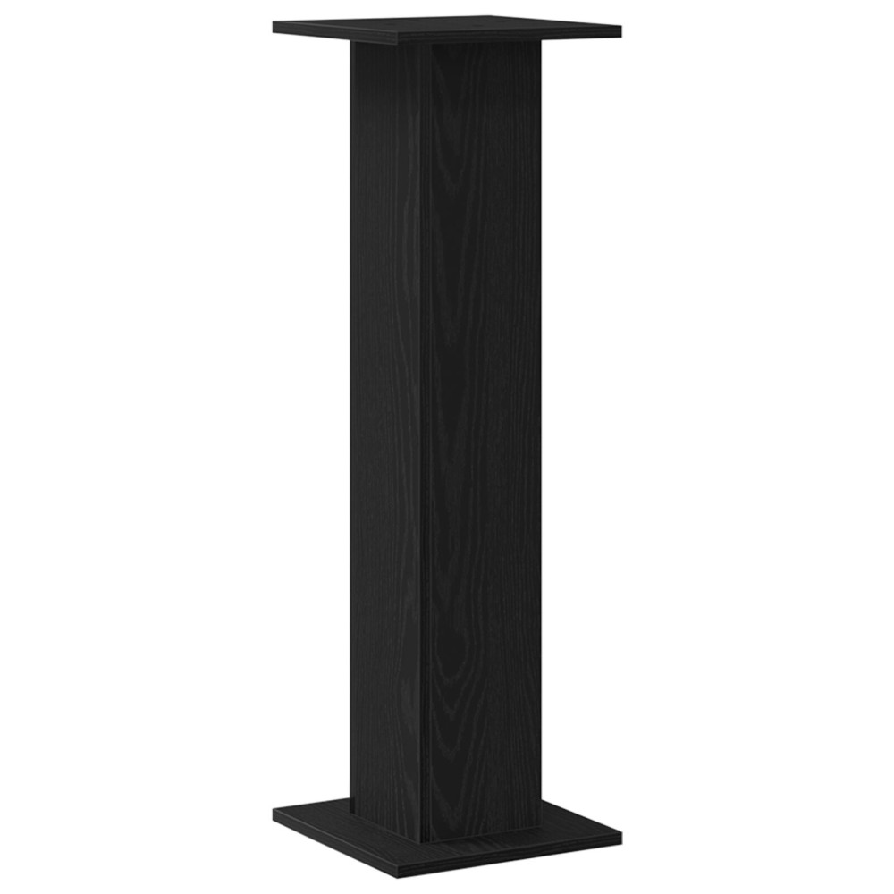 Produktbild för Växtställ 2 pcs Svart Ek 30 x 30 x 95 cm Konstruerat trä