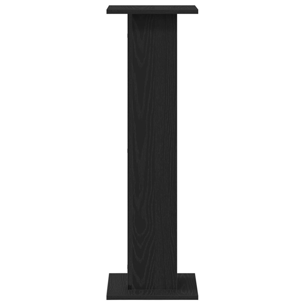Produktbild för Växtställ 2 pcs Svart Ek 30 x 30 x 95 cm Konstruerat trä