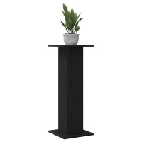 Produktbild för Växtställ 2 pcs Svart Ek 30 x 30 x 80 cm Konstruerat trä