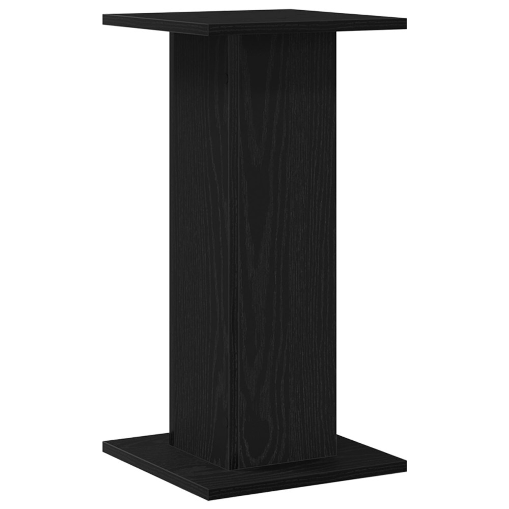 Produktbild för Växtställ 2 pcs Svart Ek 30 x 30 x 60 cm Konstruerat trä
