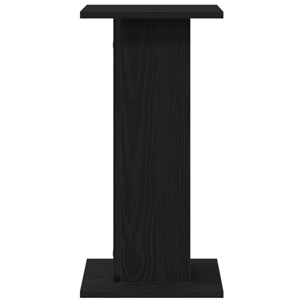 Produktbild för Växtställ 2 pcs Svart Ek 30 x 30 x 60 cm Konstruerat trä