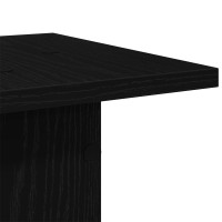 Produktbild för Växtställ 2 pcs Svart Ek 30 x 30 x 60 cm Konstruerat trä