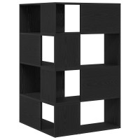 Produktbild för Garderob 2 pcs Svart Ek 85 x 85 x 140 cm Konstruerat trä