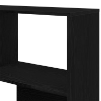 Produktbild för Garderob 2 pcs Svart Ek 85 x 85 x 140 cm Konstruerat trä