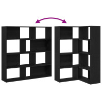 Produktbild för Garderob 2 pcs Svart Ek 85 x 85 x 140 cm Konstruerat trä