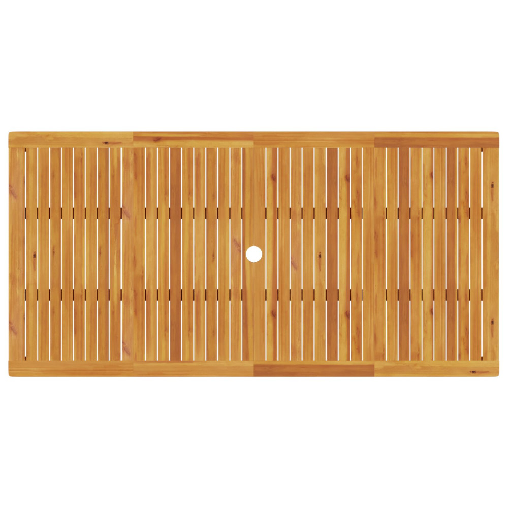 Produktbild för Trädgårdsmöbelset 7 pcs Brun Massivt Akaciaträ