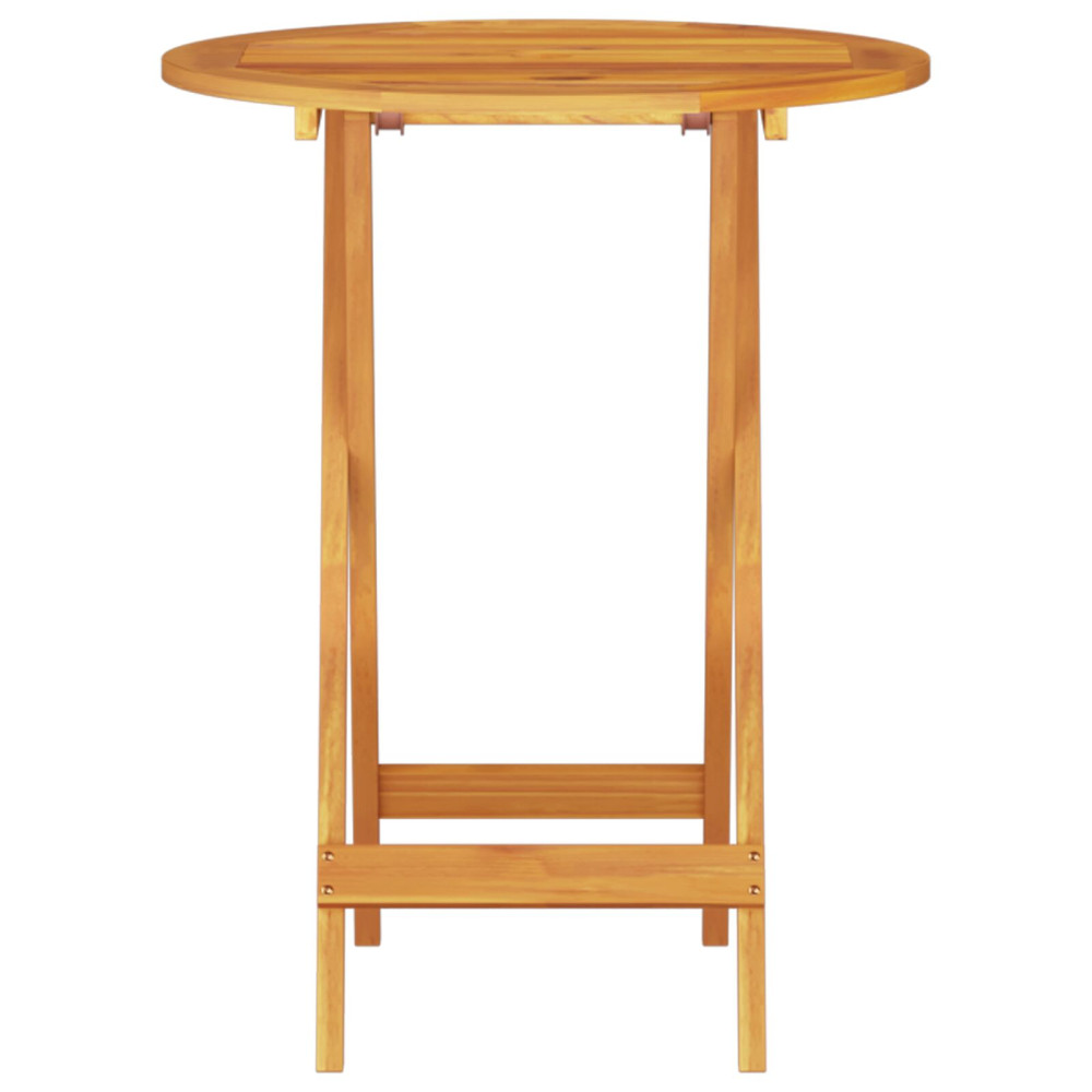 Produktbild för Fällbart bistroset 3 pcs Brun Massivt Akaciaträ
