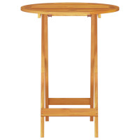 Produktbild för Fällbart bistroset 3 pcs Brun Massivt Akaciaträ