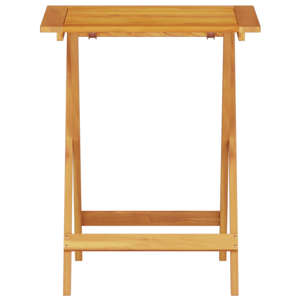 Produktbild för Fällbart bistroset 3 pcs Brun Massivt Akaciaträ