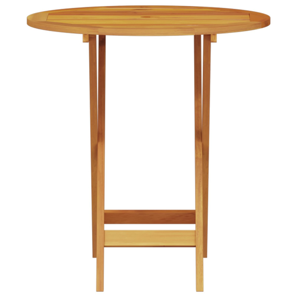 Produktbild för Fällbart bistroset 3 pcs Brun Massivt Akaciaträ