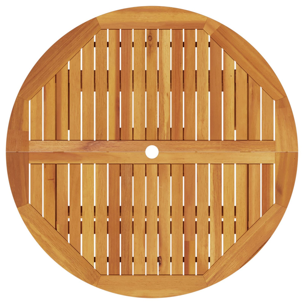 Produktbild för Trädgårdsmöbelset 5 pcs Brun Massivt Akaciaträ