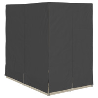 Produktbild för Dubbel solstol Ljusgrå 205 x 129 x 200 cm konstrotting