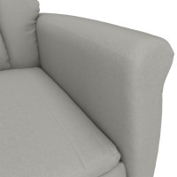 Produktbild för Massagefåtölj Ljusgrå 96.5 x 70.5 x 95 cm Mikrofiber