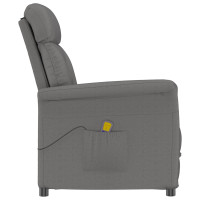 Produktbild för Massagefåtölj Mörkgrå 96.5 x 70.5 x 95 cm Mikrofiber
