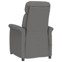 Produktbild för Massagefåtölj Mörkgrå 96.5 x 70.5 x 95 cm Mikrofiber