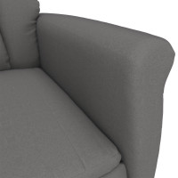 Produktbild för Massagefåtölj Mörkgrå 96.5 x 70.5 x 95 cm Mikrofiber