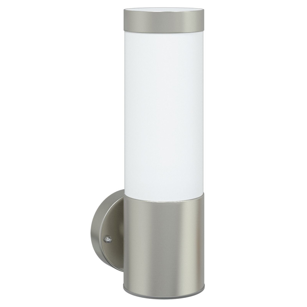 Produktbild för Utomhus vägglampa Silver 12 x 8,5 x 27 cm.