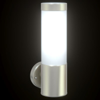Produktbild för Utomhus vägglampa Silver 12 x 8,5 x 27 cm.