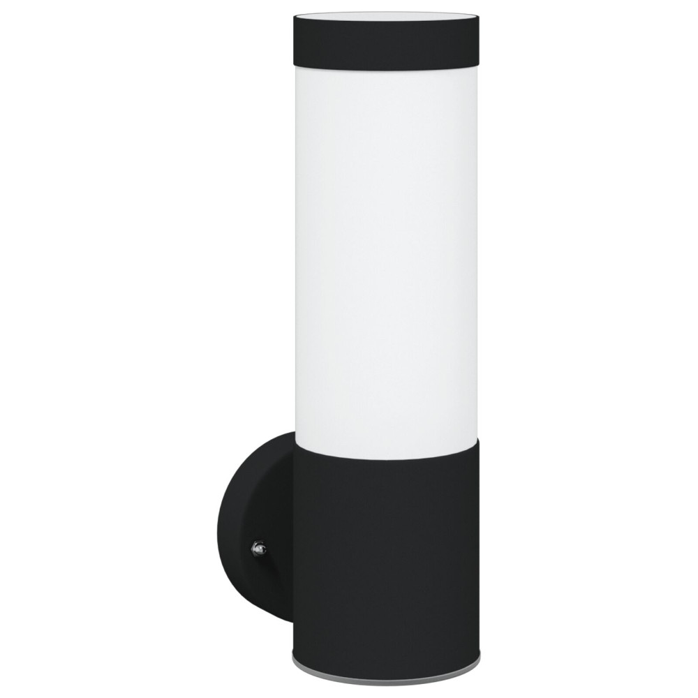 Produktbild för Utomhus vägglampa 2 pcs Svart 12 x 8,5 x 27 cm.