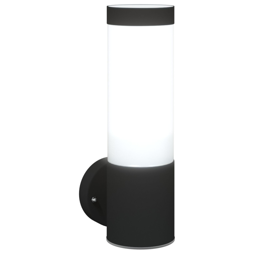 Produktbild för Utomhus vägglampa 2 pcs Svart 12 x 8,5 x 27 cm.