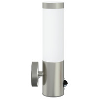 Produktbild för Utomhus vägglampa Silver 12 x 8,5 x 29 cm.