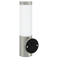 Produktbild för Utomhus vägglampa Silver 12 x 8,5 x 29 cm.
