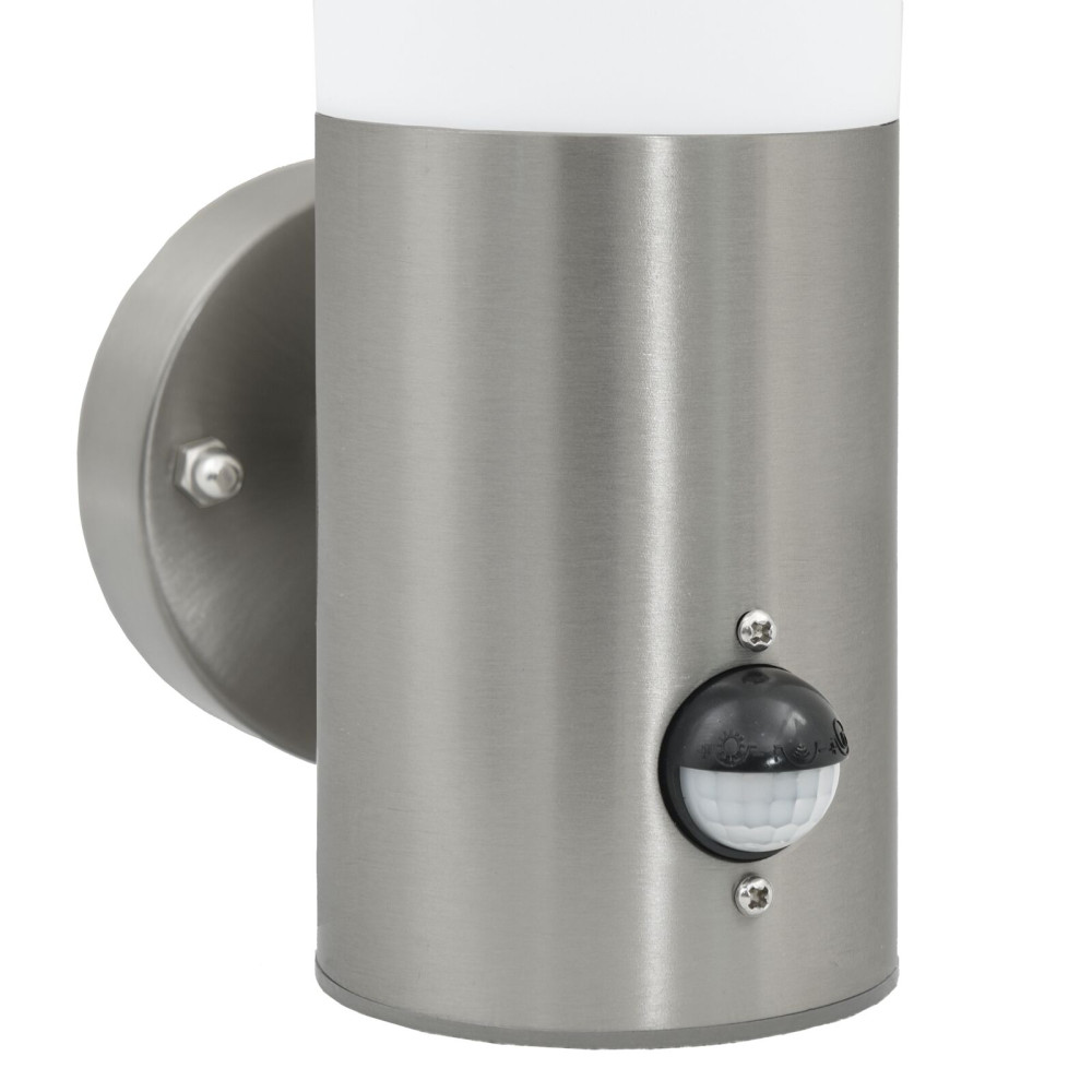 Produktbild för Utomhus vägglampa Silver 12 x 8,5 x 29 cm.
