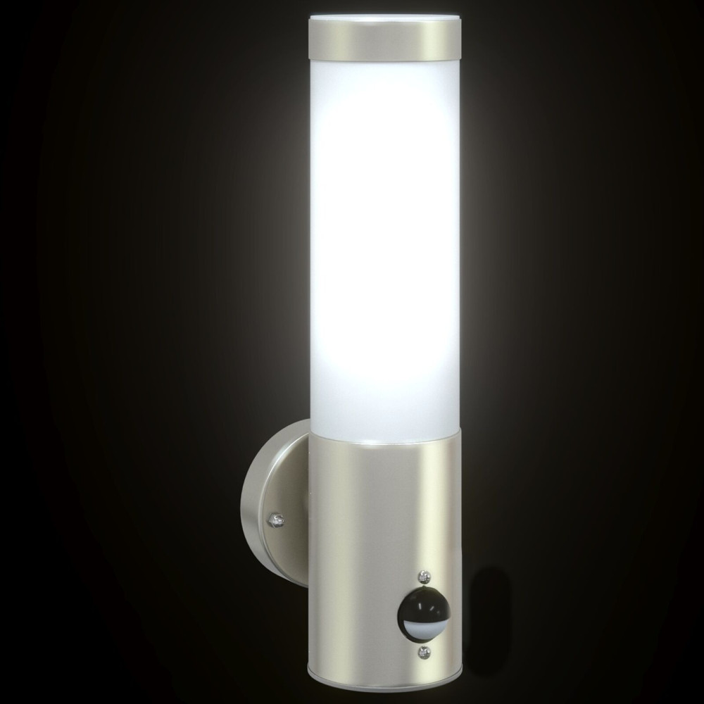 Produktbild för Utomhus vägglampa Silver 12 x 8,5 x 29 cm.
